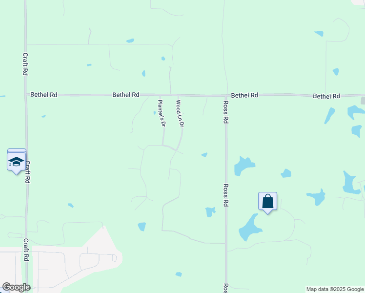 map of restaurants, bars, coffee shops, grocery stores, and more near 7796 Sunset Ridge in Olive Branch