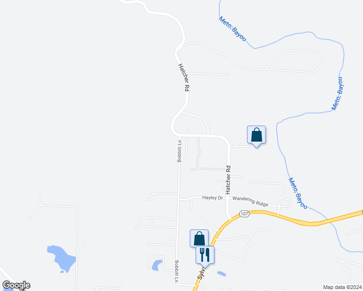 map of restaurants, bars, coffee shops, grocery stores, and more near 2002 Bobbitt Lane in Sherwood