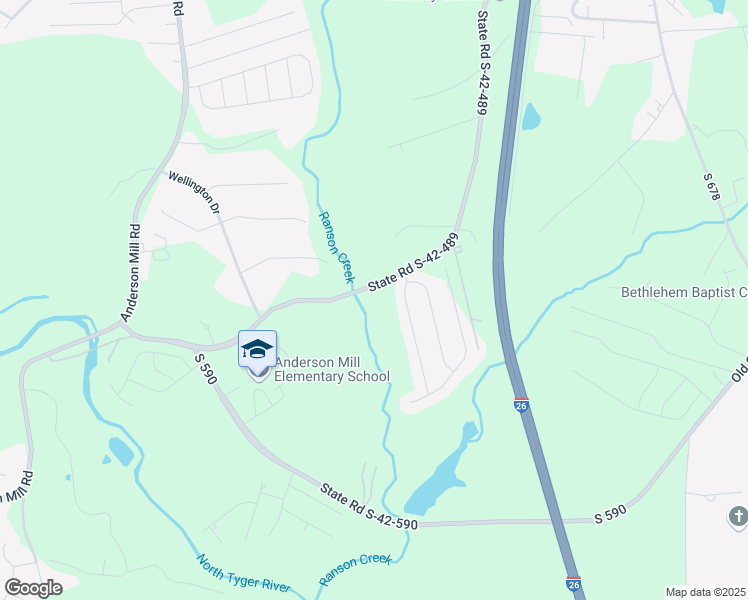 map of restaurants, bars, coffee shops, grocery stores, and more near 1693 Old Anderson Mill Road in Moore