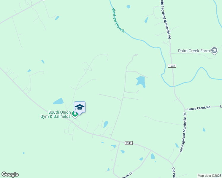 map of restaurants, bars, coffee shops, grocery stores, and more near 4447 Old Pageland Monroe Road in Monroe