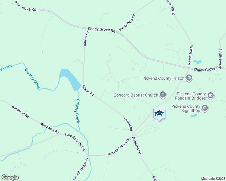 map of restaurants, bars, coffee shops, grocery stores, and more near 128 Kilt Lane in Pickens