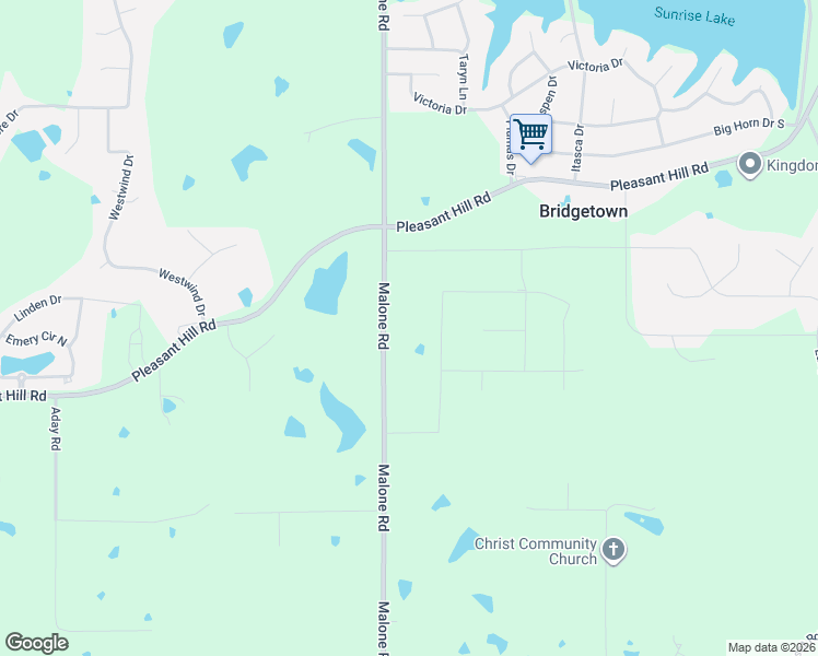 map of restaurants, bars, coffee shops, grocery stores, and more near 1760 Malone Road in DeSoto County