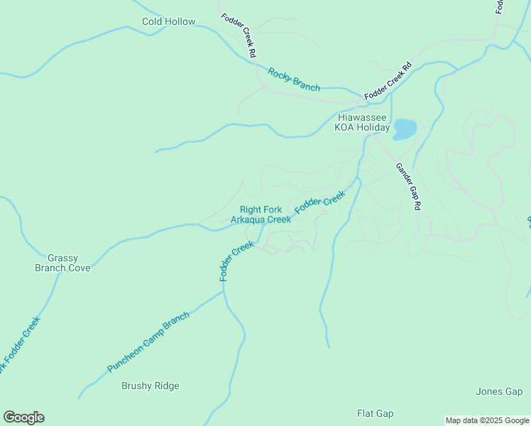 map of restaurants, bars, coffee shops, grocery stores, and more near 736 Grouse Circle in Hiawassee