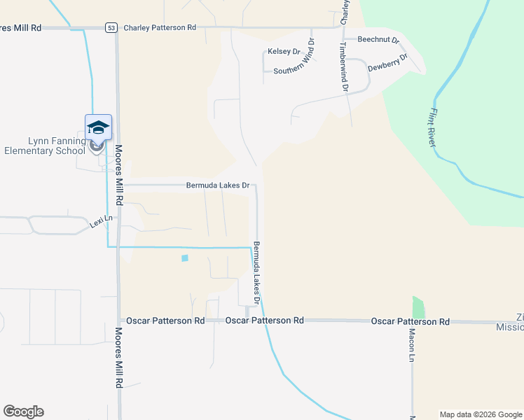 map of restaurants, bars, coffee shops, grocery stores, and more near 195 Bermuda Lakes Drive in Meridianville