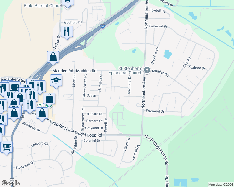 map of restaurants, bars, coffee shops, grocery stores, and more near 31 Ivy Street in Jacksonville