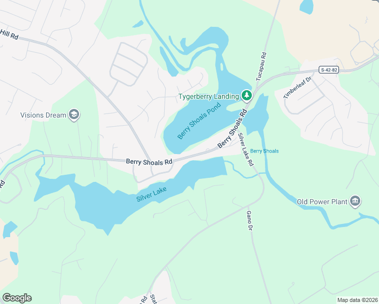 map of restaurants, bars, coffee shops, grocery stores, and more near 434 Berry Shoals Road in Duncan