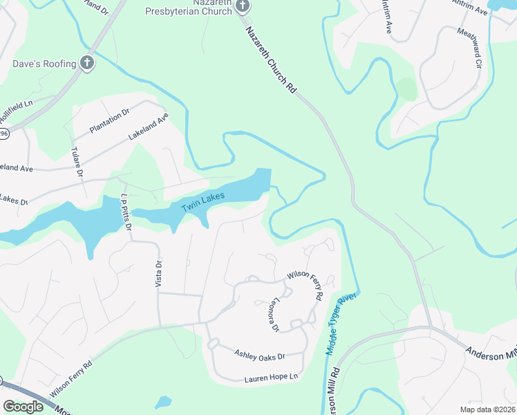 map of restaurants, bars, coffee shops, grocery stores, and more near 129 Sorrento Drive in Moore