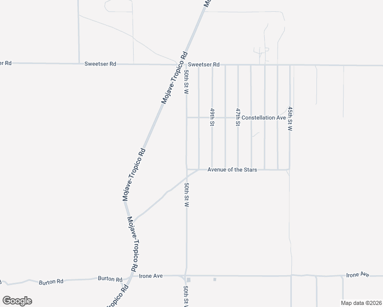 map of restaurants, bars, coffee shops, grocery stores, and more near 4584 50th Street West in Rosamond