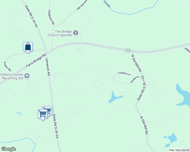 map of restaurants, bars, coffee shops, grocery stores, and more near 242 Holly Drive in Easley