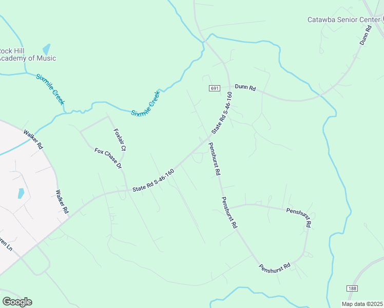 map of restaurants, bars, coffee shops, grocery stores, and more near 1214 Old Friendship Road in Rock Hill