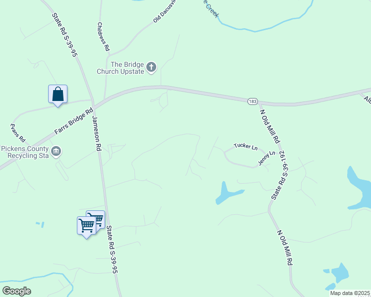 map of restaurants, bars, coffee shops, grocery stores, and more near 242 Holly Drive in Easley