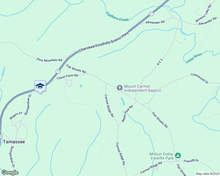 map of restaurants, bars, coffee shops, grocery stores, and more near 132 Flat Shoals Road in Salem