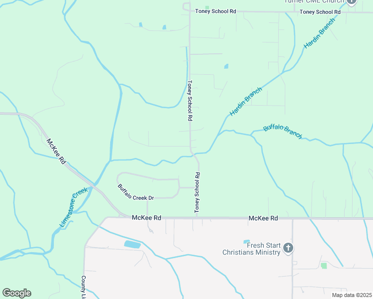 map of restaurants, bars, coffee shops, grocery stores, and more near 100 Candice Drive in Toney