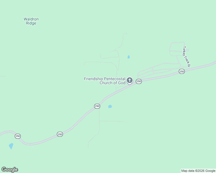 map of restaurants, bars, coffee shops, grocery stores, and more near 12942 State Highway 250 in Waldron