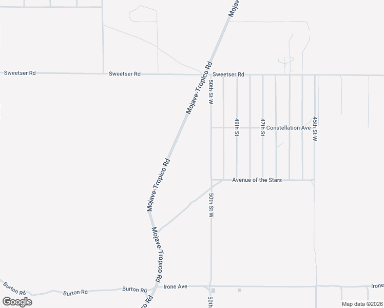 map of restaurants, bars, coffee shops, grocery stores, and more near 4584 50th Street West in Rosamond