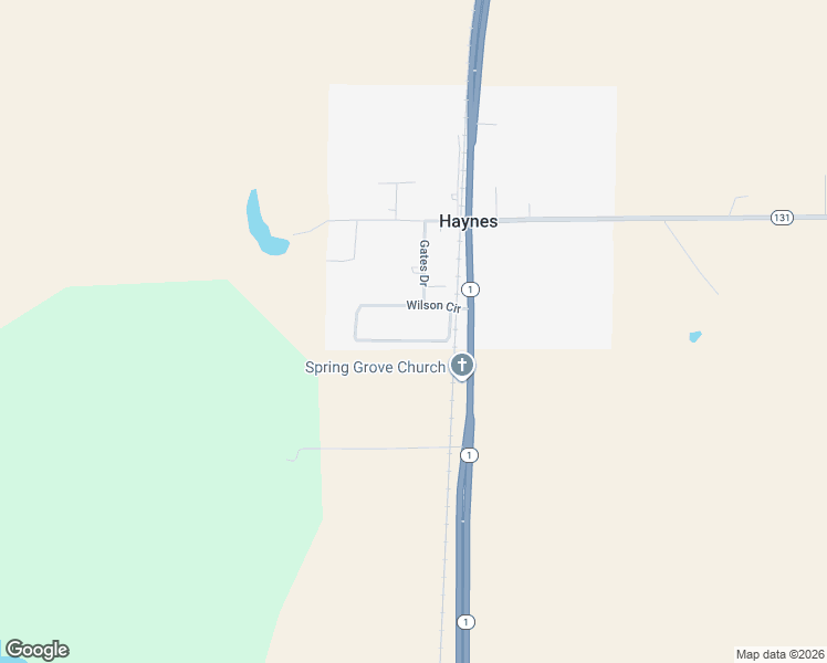 map of restaurants, bars, coffee shops, grocery stores, and more near 255 Wilson Circle in Haynes