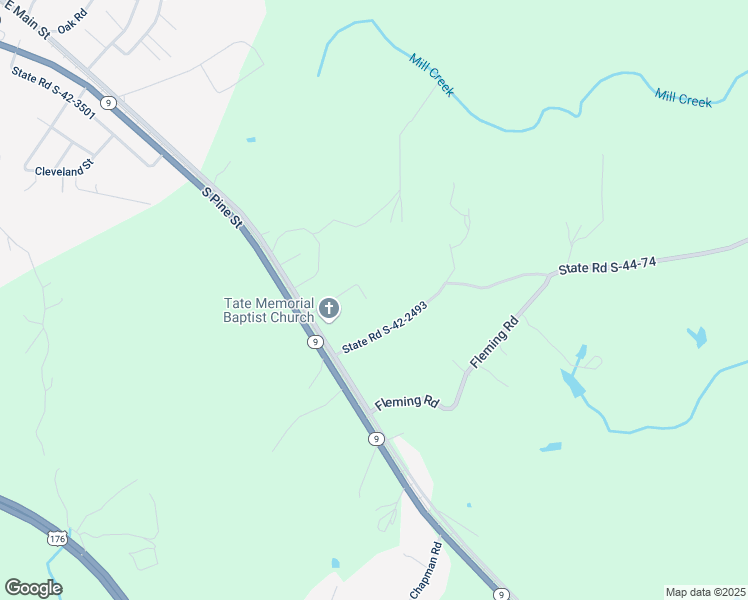 map of restaurants, bars, coffee shops, grocery stores, and more near 133 State Road S-42-2493 in Pacolet