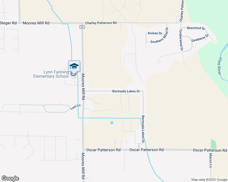 map of restaurants, bars, coffee shops, grocery stores, and more near 136 Bermuda Lakes Drive in Meridianville