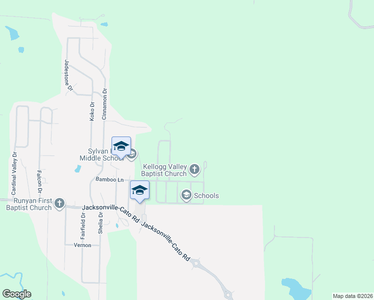 map of restaurants, bars, coffee shops, grocery stores, and more near 16 Compass Point Street in North Little Rock