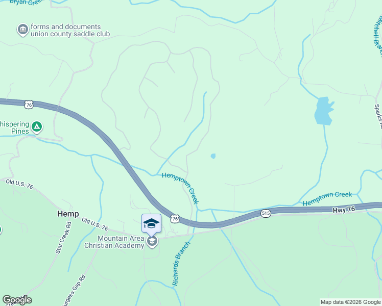 map of restaurants, bars, coffee shops, grocery stores, and more near in Fannin County