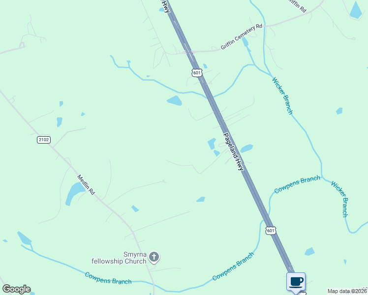 map of restaurants, bars, coffee shops, grocery stores, and more near 5016 Pageland Highway in Monroe