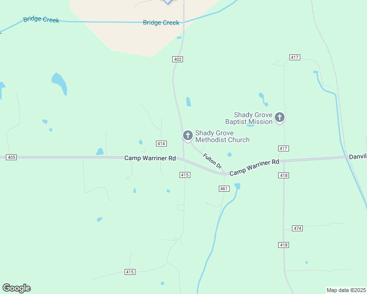 map of restaurants, bars, coffee shops, grocery stores, and more near Winters Road in Alcorn County