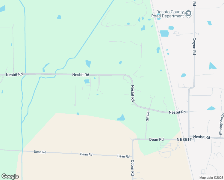 map of restaurants, bars, coffee shops, grocery stores, and more near 1641 Nesbit Road in DeSoto County