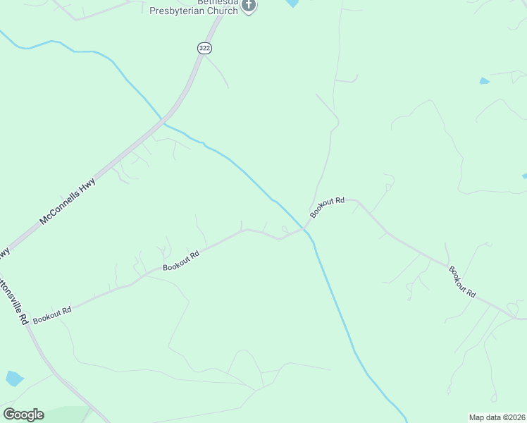 map of restaurants, bars, coffee shops, grocery stores, and more near 4570 Bookout Road in McConnells