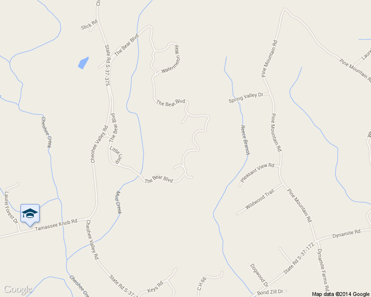 map of restaurants, bars, coffee shops, grocery stores, and more near 409 The Bear Boulevard in Tamassee