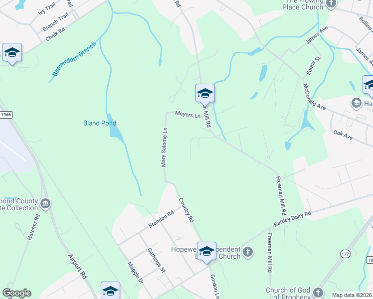 map of restaurants, bars, coffee shops, grocery stores, and more near 119 Webbwood Lane in Hamlet