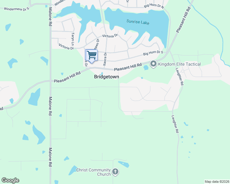 map of restaurants, bars, coffee shops, grocery stores, and more near 1935 Bakers Trail in DeSoto County