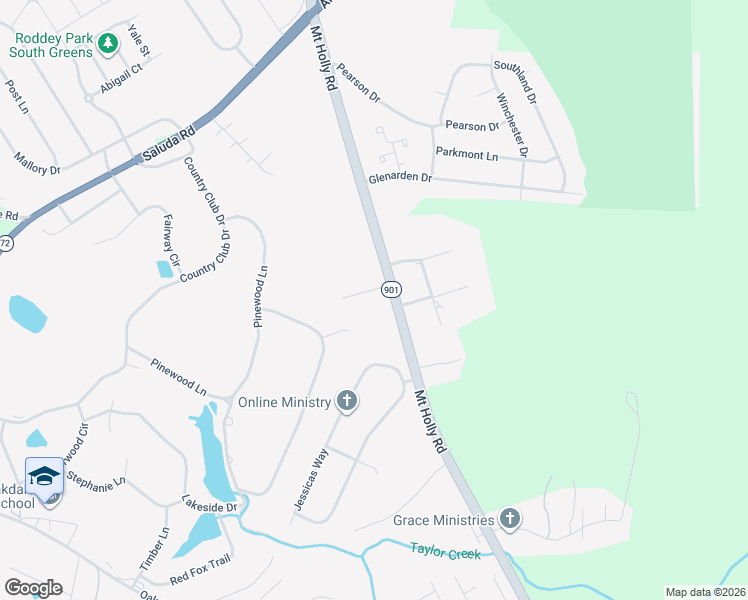 map of restaurants, bars, coffee shops, grocery stores, and more near 1066 Brookdale Drive in Rock Hill