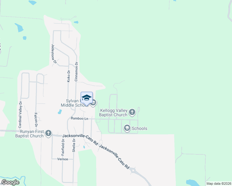 map of restaurants, bars, coffee shops, grocery stores, and more near 32 Compass Point Street in North Little Rock