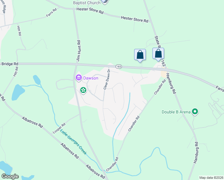 map of restaurants, bars, coffee shops, grocery stores, and more near 100 Coppice Court in Easley
