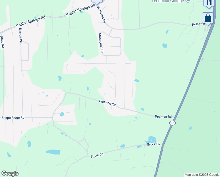 map of restaurants, bars, coffee shops, grocery stores, and more near 39 Ginger Drive in Ringgold