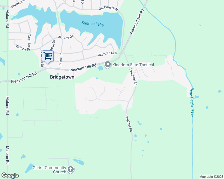 map of restaurants, bars, coffee shops, grocery stores, and more near 4879 Bakersfield Cove in Bridgetown