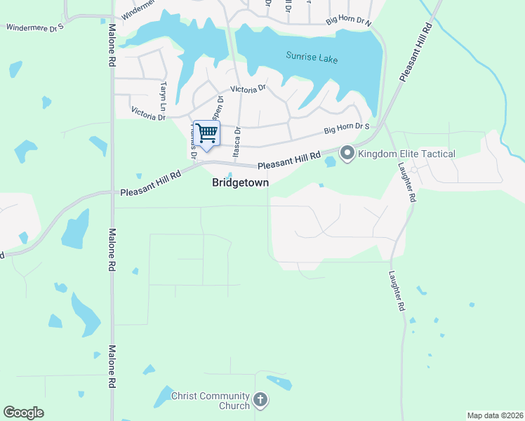 map of restaurants, bars, coffee shops, grocery stores, and more near 1935 Bakers Trail in DeSoto County