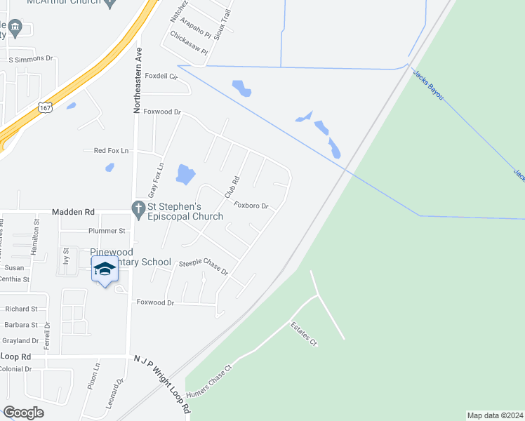 map of restaurants, bars, coffee shops, grocery stores, and more near 714 Foxboro Drive in Jacksonville