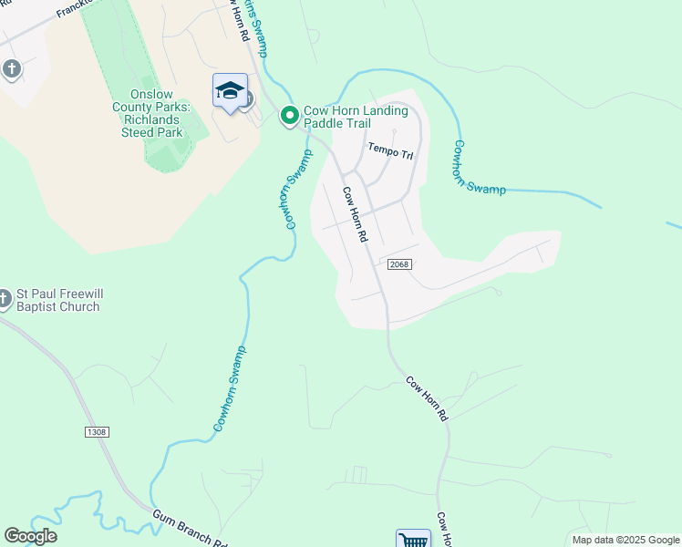 map of restaurants, bars, coffee shops, grocery stores, and more near 230 Bonanza Drive in Richlands