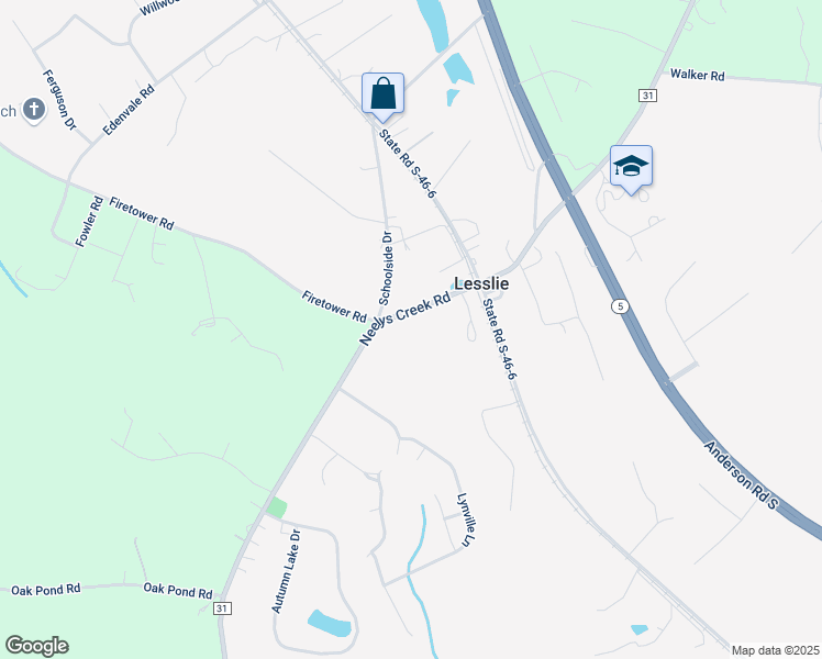 map of restaurants, bars, coffee shops, grocery stores, and more near 240 Neelys Creek Road in Rock Hill