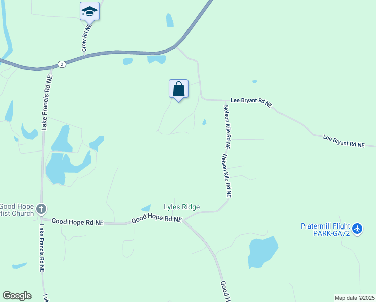 map of restaurants, bars, coffee shops, grocery stores, and more near 813 Nelson Kile Road Northeast in Dalton