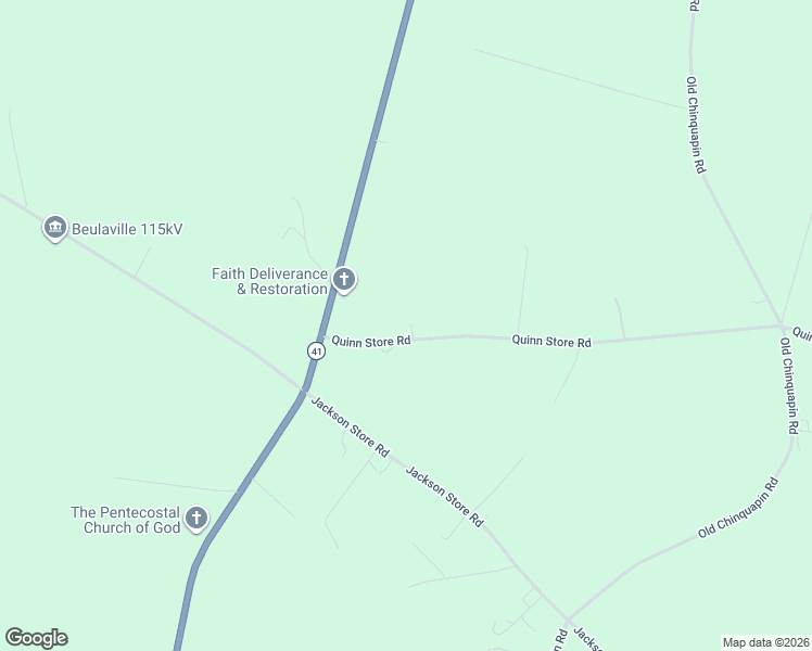 map of restaurants, bars, coffee shops, grocery stores, and more near 149 Quinn Store Road in Beulaville
