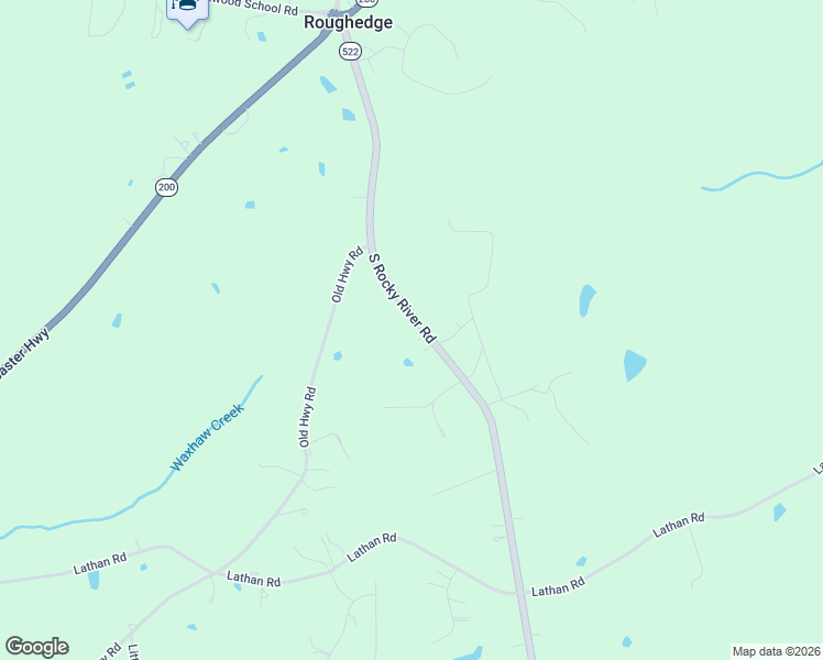 map of restaurants, bars, coffee shops, grocery stores, and more near 4619 South Rocky River Road in Monroe