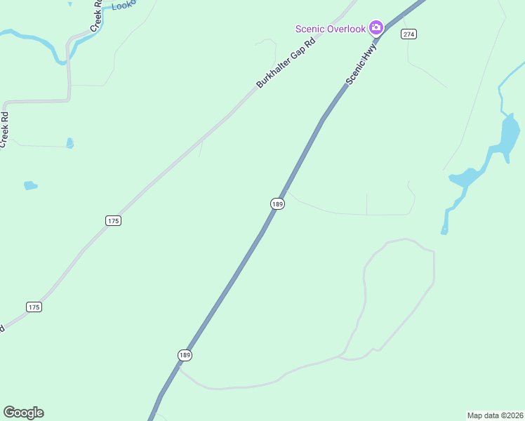 map of restaurants, bars, coffee shops, grocery stores, and more near 6655 Scenic Highway in Rising Fawn