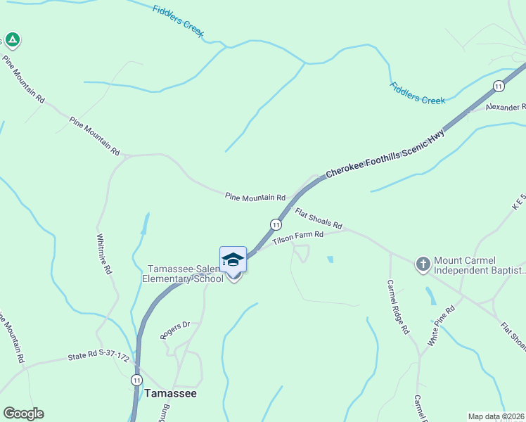 map of restaurants, bars, coffee shops, grocery stores, and more near 558-560 Pine Mountain Rd in Oconee