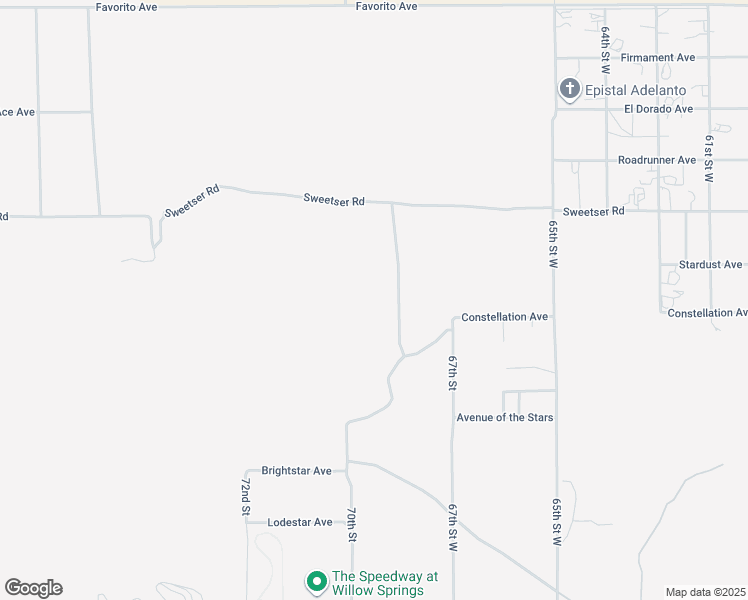 map of restaurants, bars, coffee shops, grocery stores, and more near Constellation Avenue in Rosamond