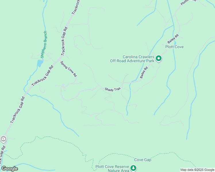 map of restaurants, bars, coffee shops, grocery stores, and more near 172 Shady Trail in Young Harris