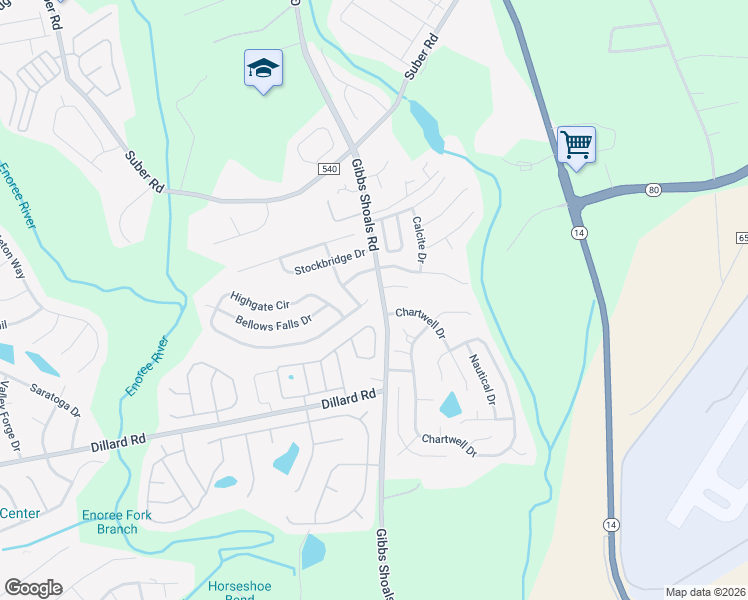 map of restaurants, bars, coffee shops, grocery stores, and more near 306 Londonderry Court in Greer