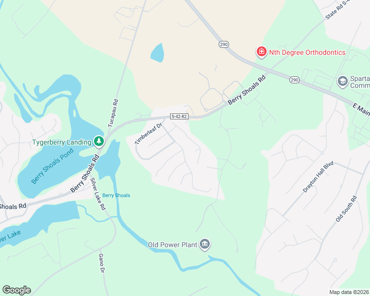 map of restaurants, bars, coffee shops, grocery stores, and more near 329 Woodsberry Shoals Drive in Duncan