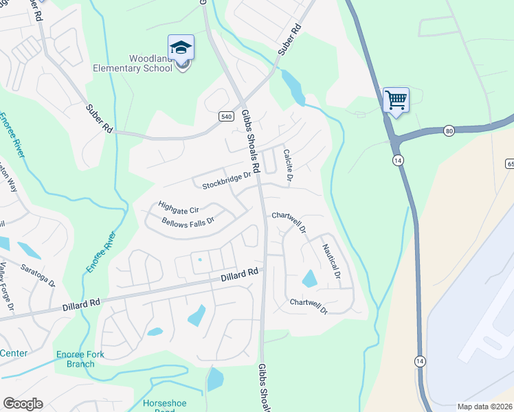 map of restaurants, bars, coffee shops, grocery stores, and more near 306 Londonderry Court in Greer